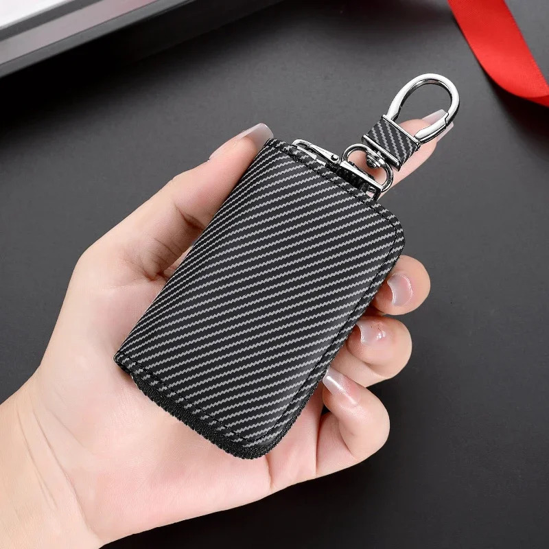 Leather Keychain Wallet Multi-Functional Key Holder for Keys Cards Coins Mini Purse Organizer 260129