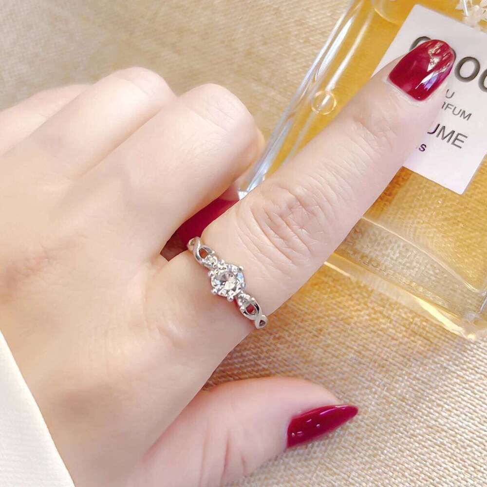 European American Fashion New Vintage Hollow Out Zircon Rings Hip Hop Party Opening Adjustable Ring for Women Gift W260206