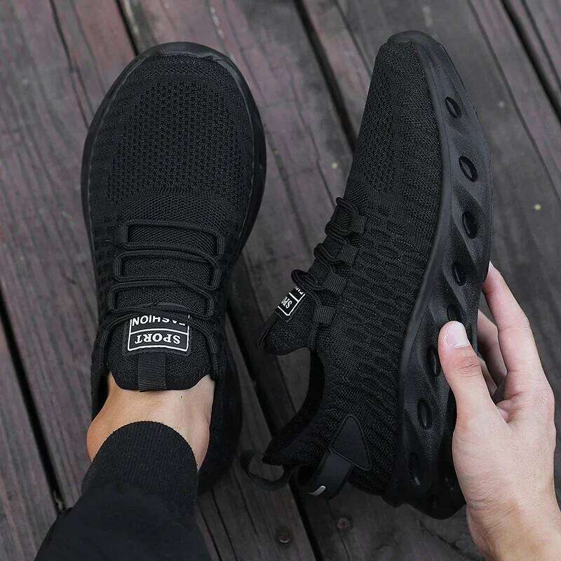 Men's Running 2025 Soft Soled Breathable Anti-Odor Shock-absorbing Mesh Shoes New Outdoor Walking Training Tennis Sneakers