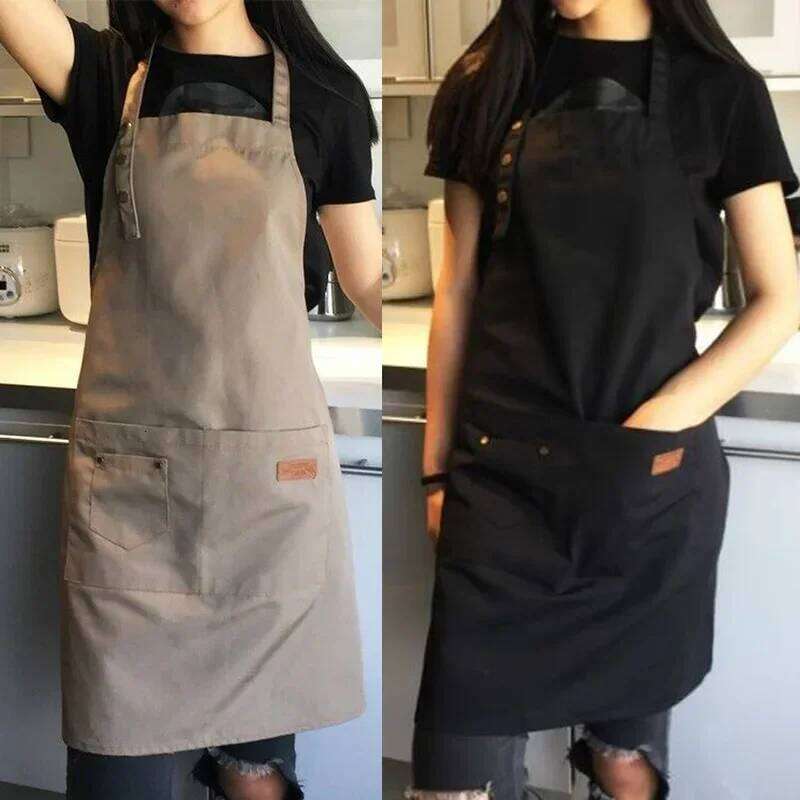 New Barber Bib Accessories Women Men Barbecue Tools Kitchen Household Chef Coffee Shop Waiter Apron S260205