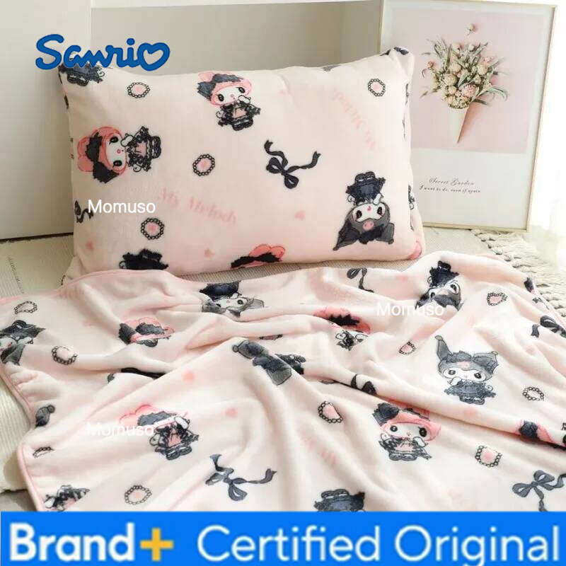Sanrio Series Kuromi My Melody Plush Soft And Comfortable Air Conditioning Blanket Gifts For Girls H260206