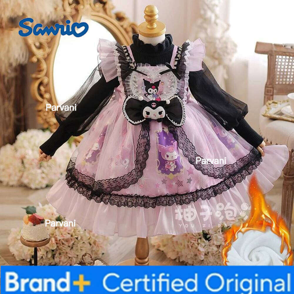 Sanrio Children's Dresses s Anime 2024 Melody Kuromi Y2K Girls Birthday Party Spring Kids Tulle Lolita Princess Dress H260206 - view 3