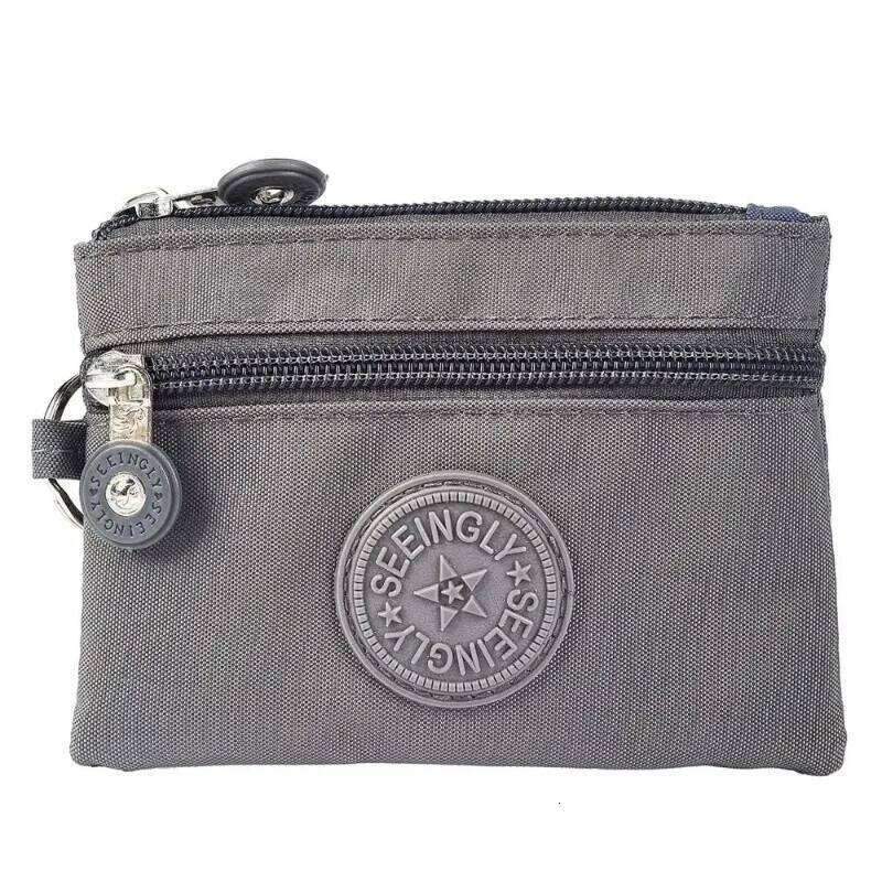 Canvas Coin Purse New with Key Ring Waterproof Credit Card Holoder Wear-resistant Wallet Layer Nylon Money Bag Male Female Y260206