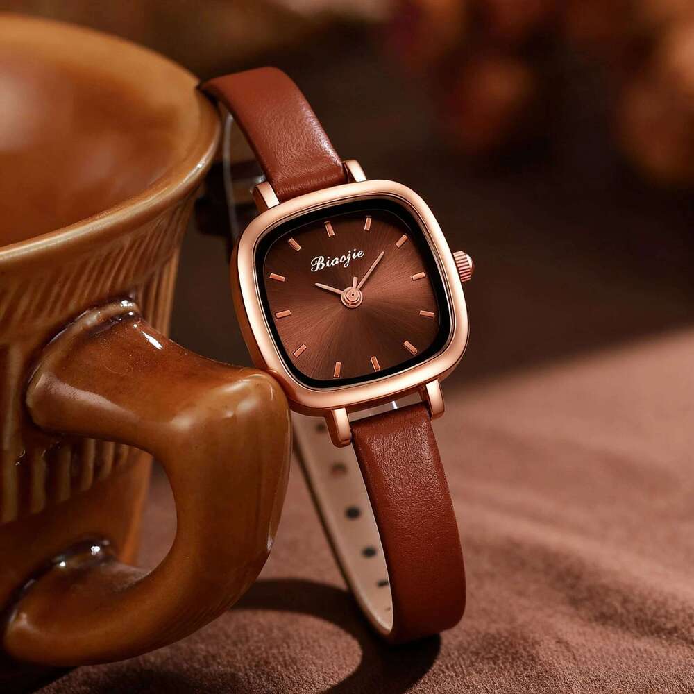 Fashion Square Dial Women Watches Ultra-thin Leather Strap Ladies Quartz Wristwatch Reloj Mujer Girls Clock Gift Without Box Z260206