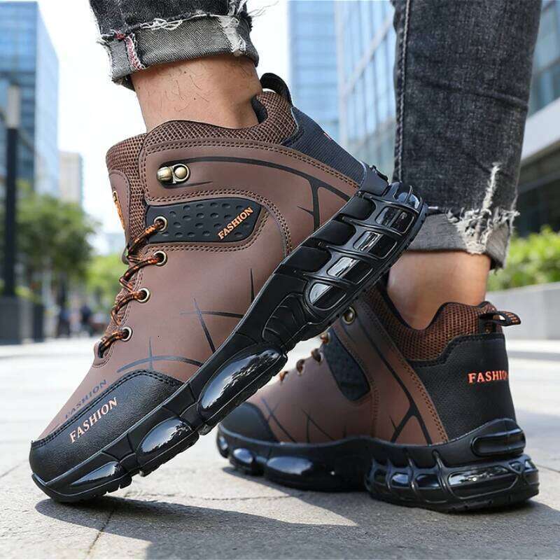 Outdoor Hiking Boot Lace Up Anti Slip Sports Leisure Off-road Running Men's Trekking Shoes Walking Male Sneakers New