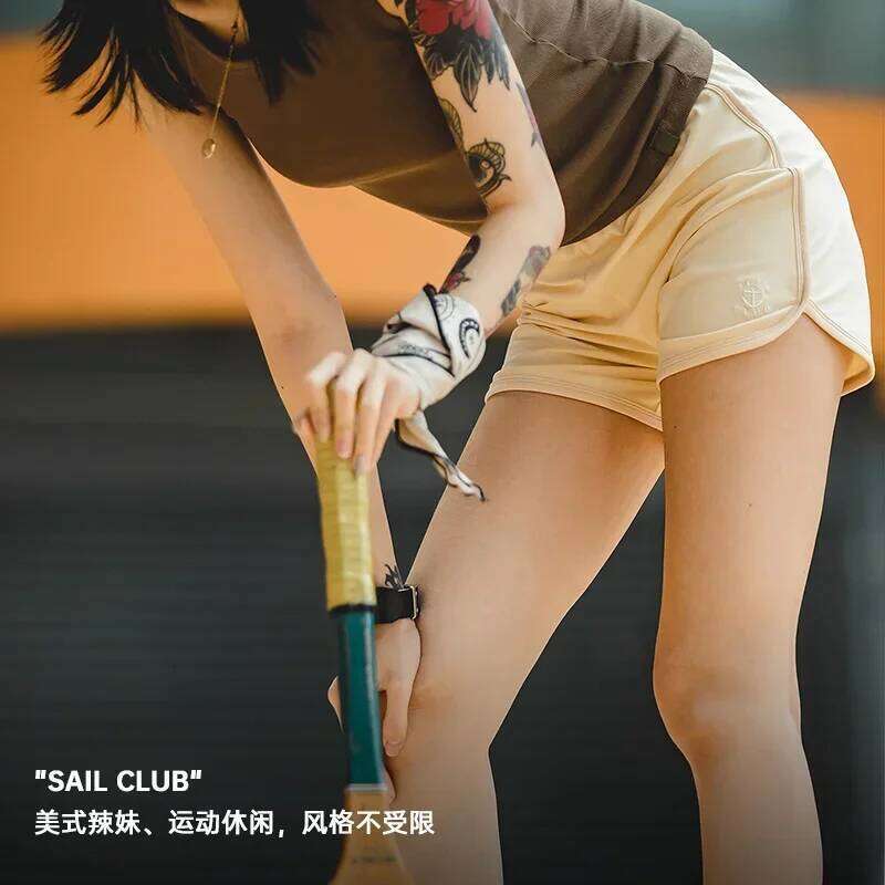 Maden Women's Athletic Running Elastic High Waist Gym Workout Sport Shorts Summer Casual Breathable Short Pants Plus Size XJ260206