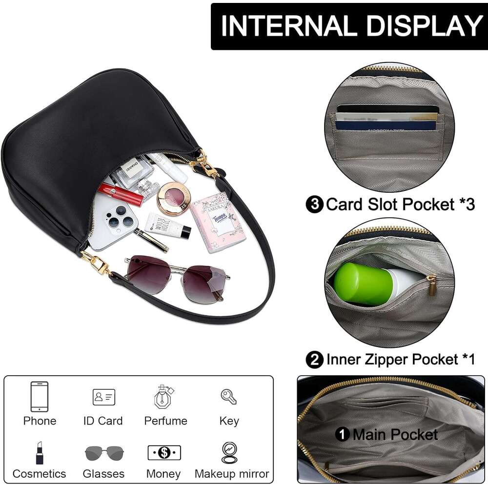 Shoulder Bag For Women Cute Hobo Purses And Handbags Clutch Underarm Purse Retro Cute Retro