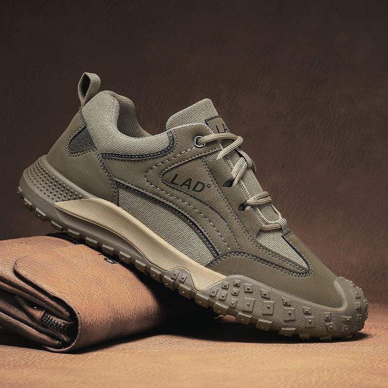 2025 Autumn Construction Site Thick Low Wear-Resistant Non-Slip Waterproof Oil-Proof Steel Toe-Free Work Shoes