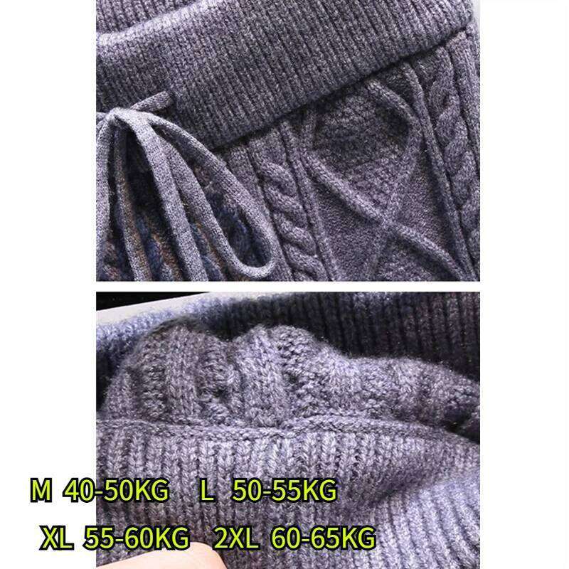 Autumn Elastic Woman Wrap Hip Knit Hot Sweet High Waist Twist Thick Outwear Casual Straight Striped Home Shorts XJ260206