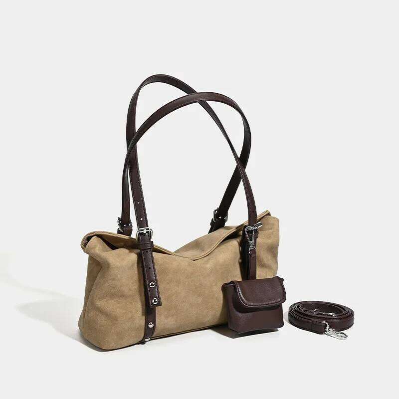 New Vintage Design Top Layer Single Shoulder Versatile Autumn Winter Crossbody for Commuting Square Shape Leather Bag Y260205