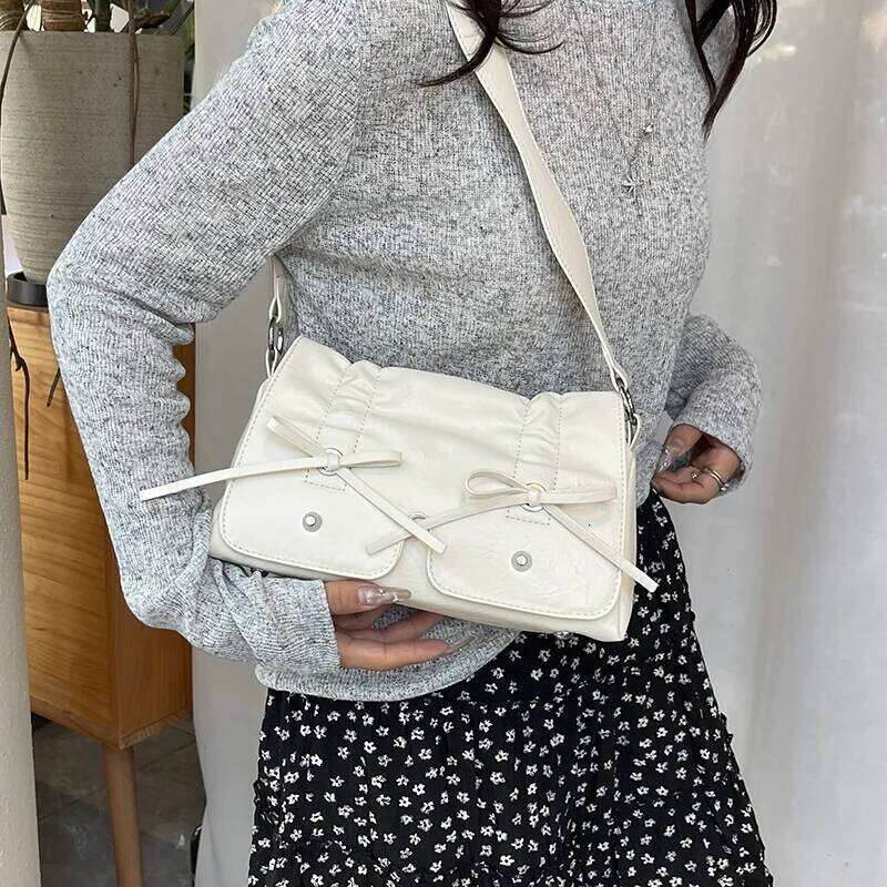 Bow Crossbody for Women Shoulder Armpit Bag Luxury Designer Bags Purse and Handbags Bolsos De Mujer Sac Y260205
