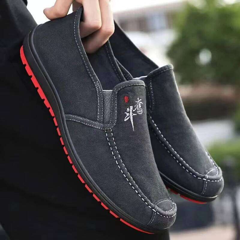 Men'S Spring Anti Slip Wear Resistant Work Soft Soled Comfortable Single Fashionable And Versatile Casual Shoes