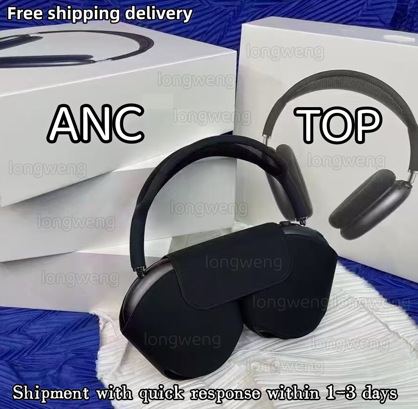 NEW Wireless Over-Ear Bluetooth Adjustable Headphones Active Noise Cancelling Stereo Sound Comes with protective case and retail box for Travel Work