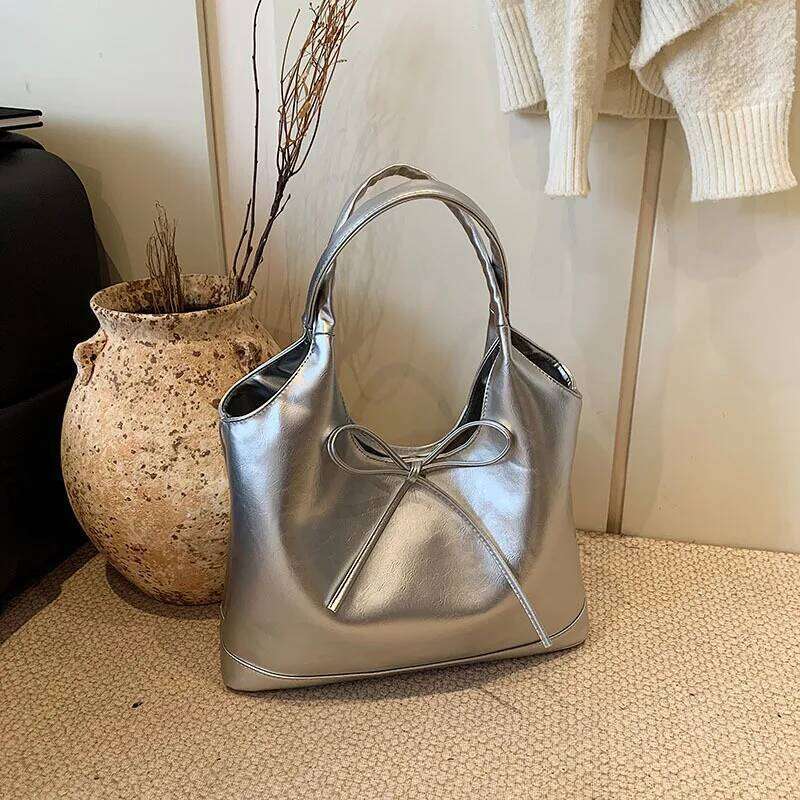 Bow Knot Crossbody for Bucket Bag Trendy Women Shoulder Bags Fashionable Casual Purse and Handbags Sac Y260205