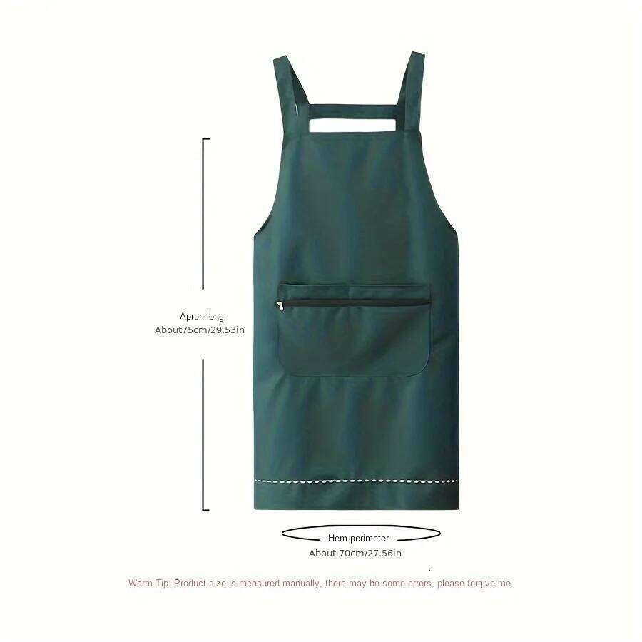 Household Women Kitchen Waterproof and Oil-Proof Sleeveless Apron Fashion Internet Celebrity Cute Suspender Work Clothes for Men S260205