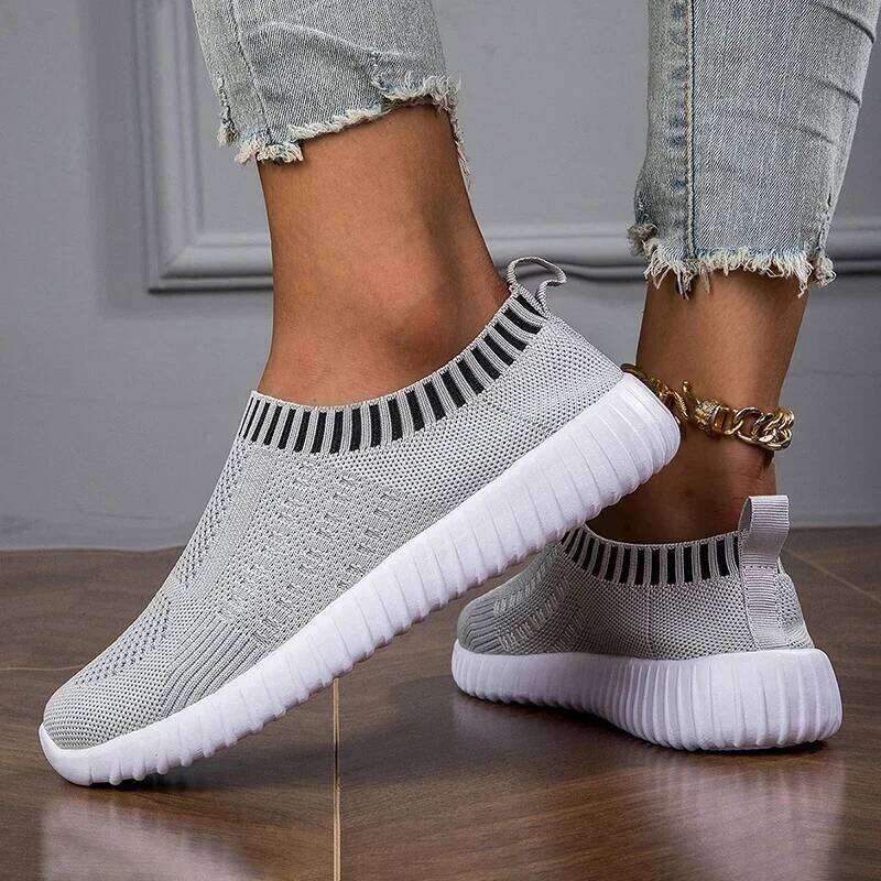 for Casual Flats Fashion Breathable Walking Mesh Flat Sneakers Women Gym Tenis Shoes Female Footwear