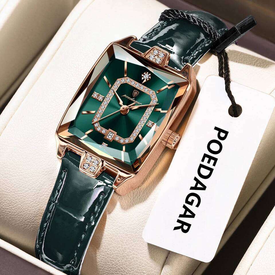 POEDAGAR Original Luxury Women Wristwatch Waterproof Leather Date Woman Watch Elegant High Quality Quartz Women's Watches Reloj Z260206