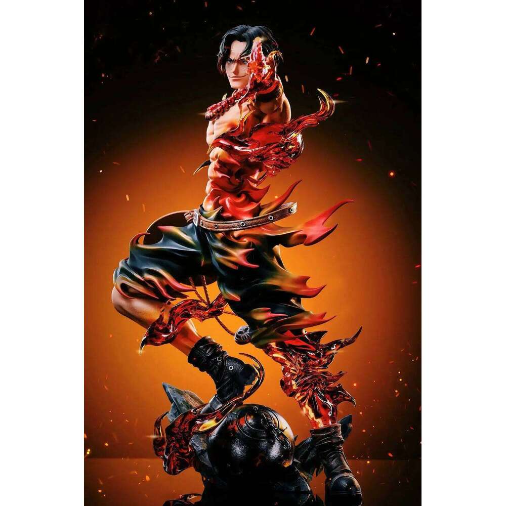 One Piece Anime Figure PortgasD Ace Action Figurine Statue Pvc Gk Model Collection Doll Desk Decoration Toy Birthday Gifts C260205 - view 6