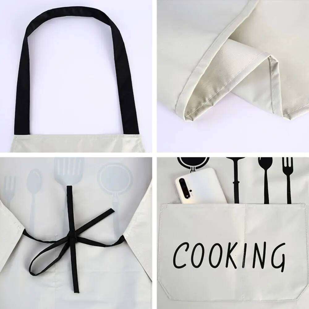 New PVC Apron Waterproof Oilproof Kitchen Smock Sleeveless Cooking Work Clothes Household Cleaning Tools & Accessories S260205
