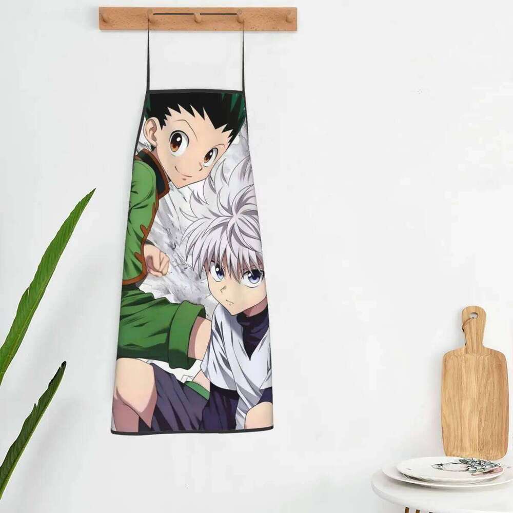 Anime X Hunter Aprons Chef Cuisine Tablier Sleeveless Bib Kitchen Cleaning Pinafore for Women Men Painting S260205