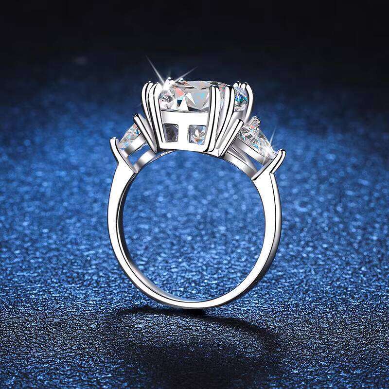 5Ct Ring, Stunning Sterling Silver Men And Women, Engagement Moissanite Diamond Wedding Ring