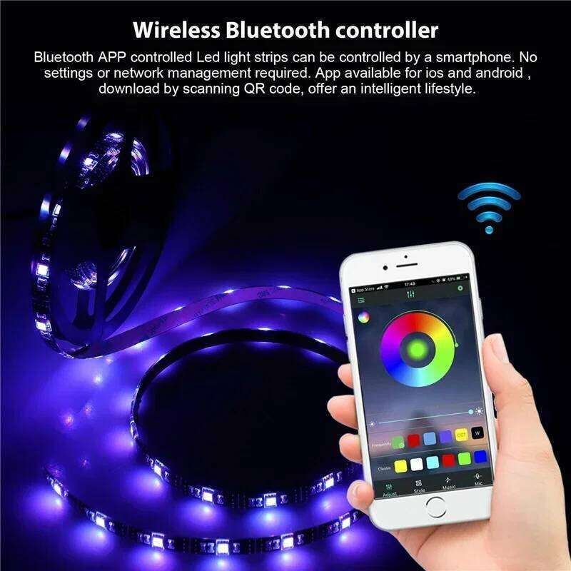 Bluetooth Smart Lights 24V Rope Bar Wireless 5050 Smd Led DuoCo APP Strip for Bedroom Home Ceiling Light Z260206
