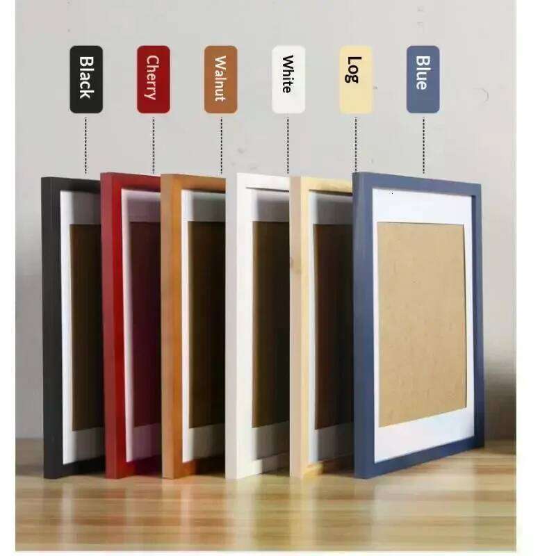 3pcs Black And White Wooden Photo Frame Poster Canvas Painting Desktop - Wall Or Tabletop Display Interior Decor S260205