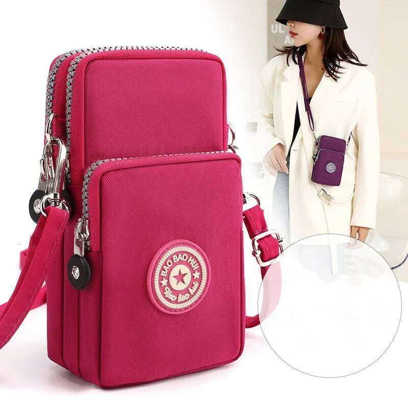 Korean Diagonal Cross Phone for Women's Shoulder Crossbody Bags,Purse Hanging Sports Arm Bag Wallet XJ260129
