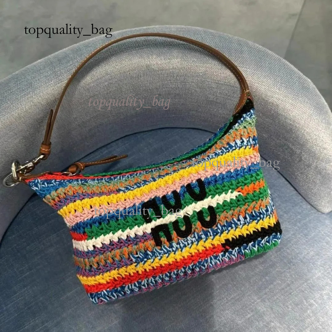 Miuemiue Bag Designer Bag Luxury Bag Beach Shoulder High Quality Women's Woven Crossbody Bags Shoulder Bag Embossed Multi Color Handbags Evening Eea da