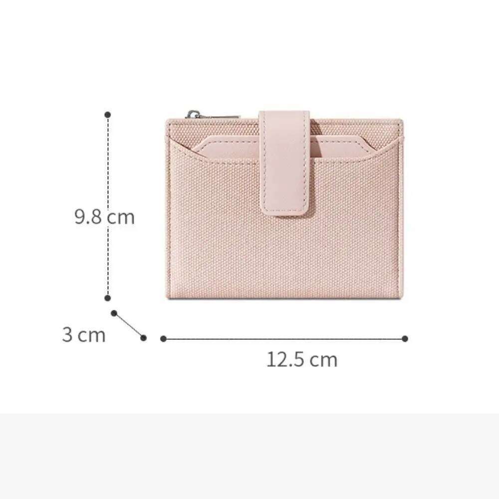 Fashion High-capacity Short Wallet PU Leather Waterproof Coin Purse Wear-resisting Solid Color Card Bag Girl Y260206