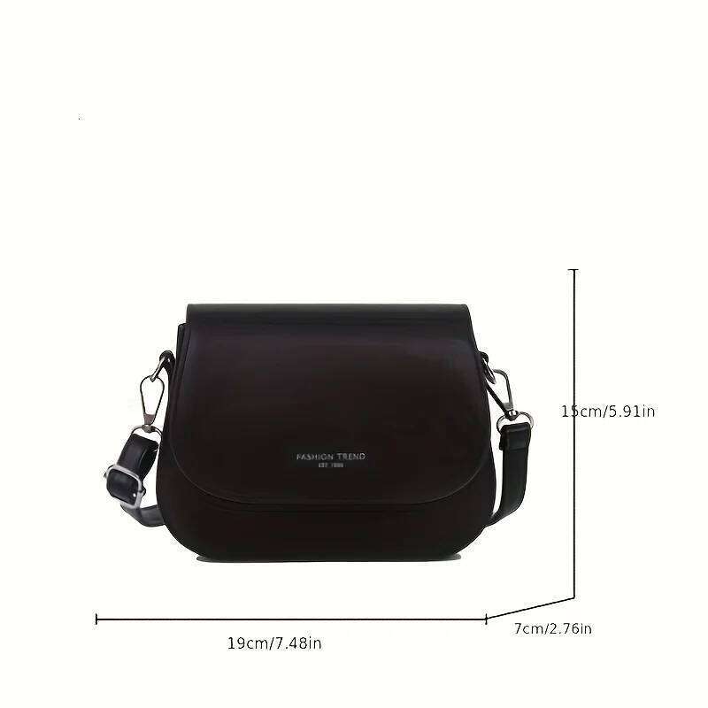 Fashionable Synthetic Leather Crossbody Womens Shoulder Bag, Simple Square Design, Adjustable Strap, Suitable for Daily Use XJ260129