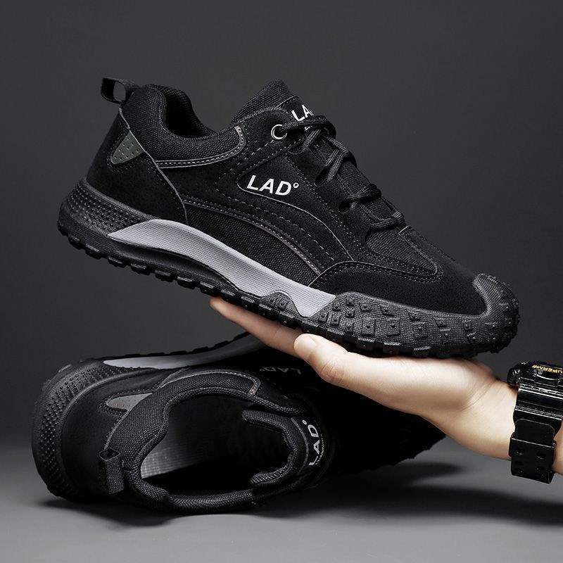 2025 Autumn Construction Site Thick Low Wear-Resistant Non-Slip Waterproof Oil-Proof Steel Toe-Free Work Shoes