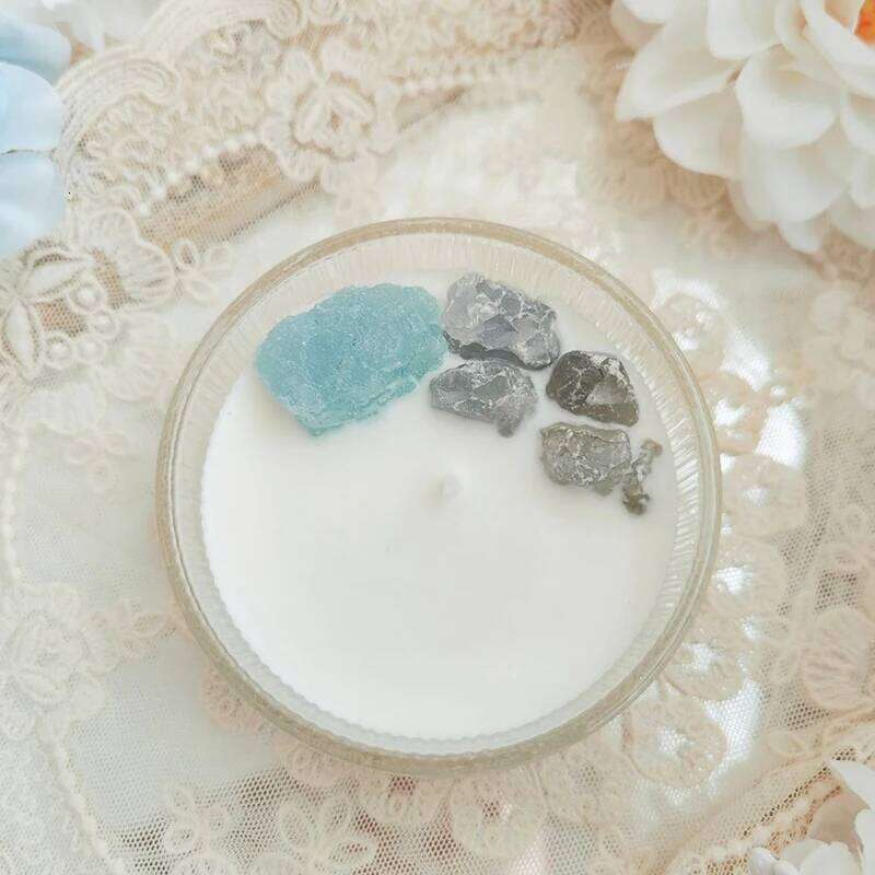 Handmade Crystal Stone Scented Candles Gift Set Soybean Wax Energy Candle Glass Fragrance Home Decor And Scents S260205