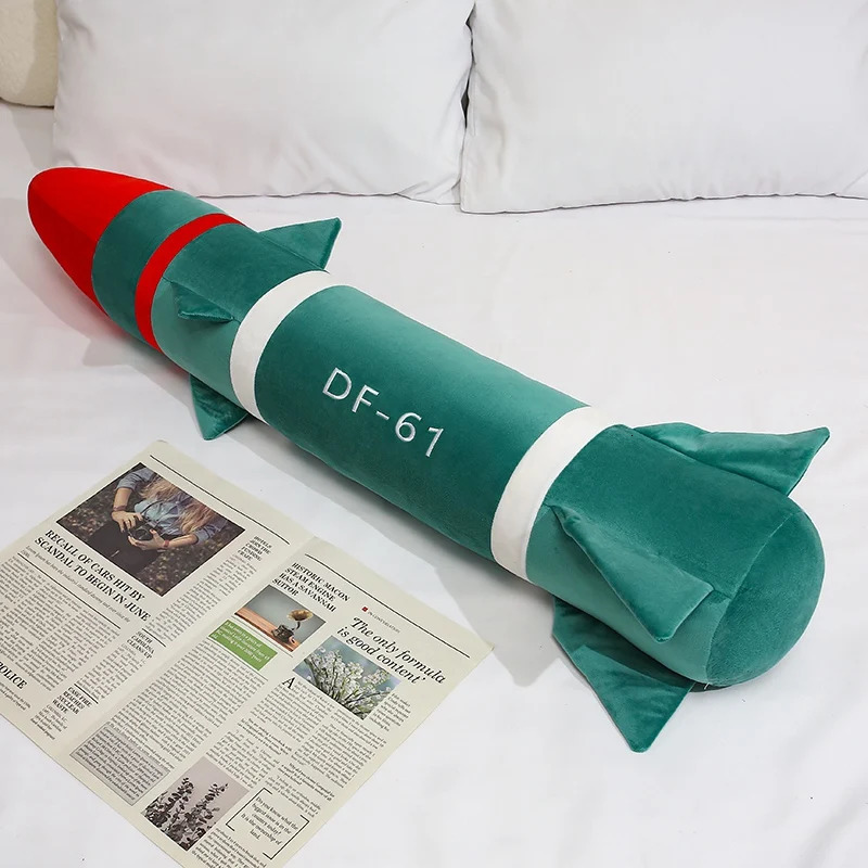 Plush Dong Feng Missile Toy Stuffed DF5C DF61 Throw Pillow Home Decor Birthday Gift Nuclear bomb Plush Toy For Boys 260129 - view 7
