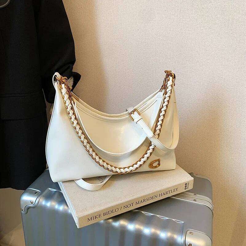 Elegant Women's Leather Classic Shoulder Fashion Tote Bag Luxury Designer Crossbody Handbag For Daily Outing Y260205