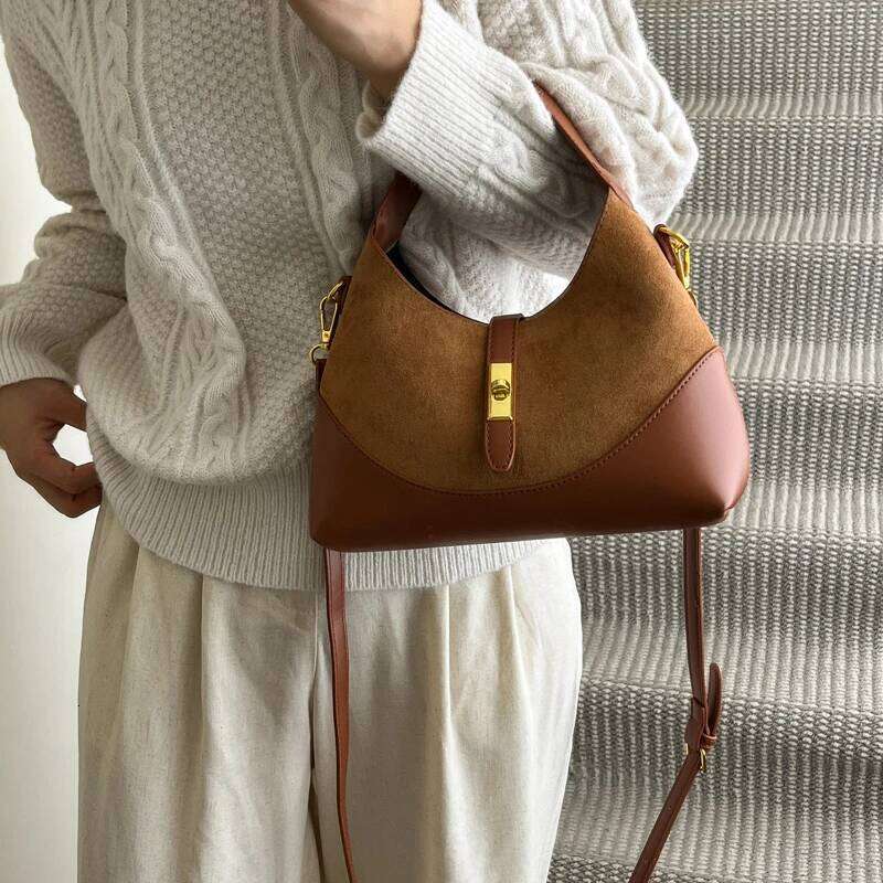 Women High End Luxury Elegant Leather Shoulder Bag Classic Fashion Tote Handbag Daily Crossbody Wear Y260205