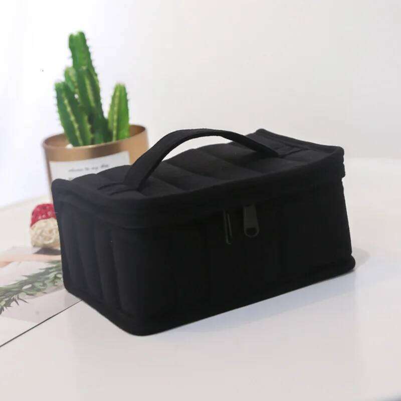 17 Lattice Essential Oil Travel Portable Convenient Storage Knitwear Moisture-proof Mouth Red Envelope Cosmetic Bag Y260206