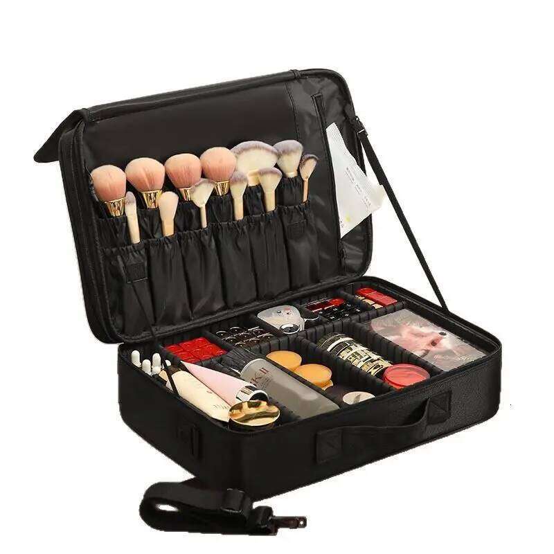 Professional Case Female Travel Big Capacity Beauty Nail ToolBox Cosmetic Organizer Suitcases For Makeup Storage Boxs Y260206