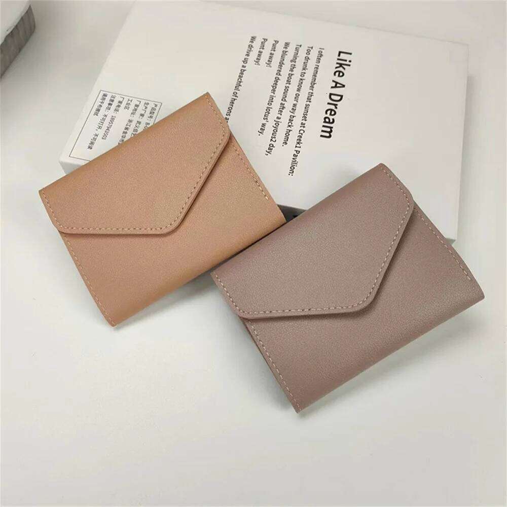 Women Multi-card Multifunction Card Holder Coin Purse Fashion Simple Three Fold Short Clip Female Mini Wallet Y260206