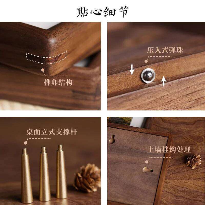 Modern Solid Wood Photo Mortise and Tenon Joint Design Advanced Mini Picture Frame Room Wall Home Decor Porta Retrato FYPF S260205