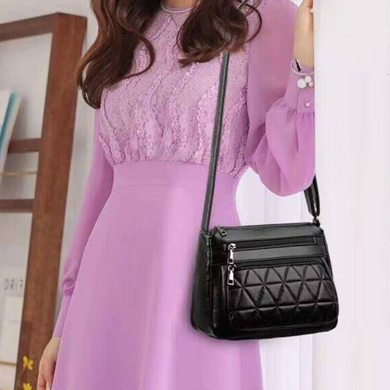 Men's and Women's New Style Simple Soft Leather Multi-purpose Durable Shoulder Bag for Casual Use XJ260129