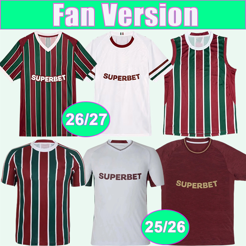 25 27 Fluminense Mens Soccer Jerseys R.AUGUSTO EVERALDO T. SILVA MARTINELLI GANSO KENO MARCELO JOHN Home Away 3rd Football Shirts