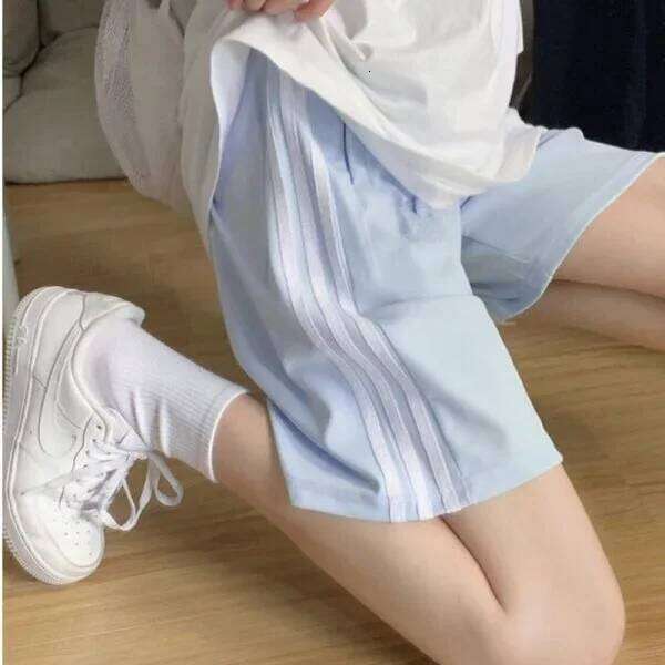Trendy Korean Style Loose-Fit Slimming Women's University Student Fashion Versatile Wide-Legged Five-Pointed Shorts XJ260206
