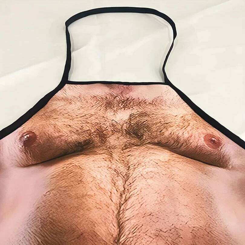 Funny Beer Belly for Men - BBQ Grilling & Party Kitchen Apron,Adjustable Polyester Chef Apron with No-Pockets S260205