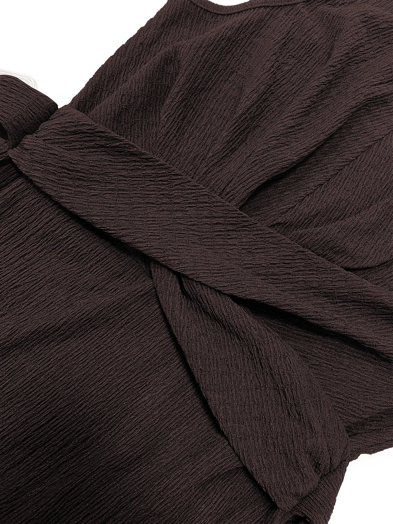 Womens Plain Ruched Bow Back Plicated Split Bodycon Dress Summer Elegant Sleeveless Round Neck Midi 260127