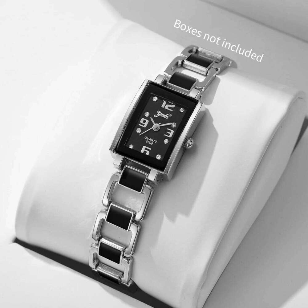 Fashion Square Arabic Dial Women Wrist Watch Ladies Alloy Strap Quartz Watches Reloj Mujer Girls Clock GiftWithout Box Z260206