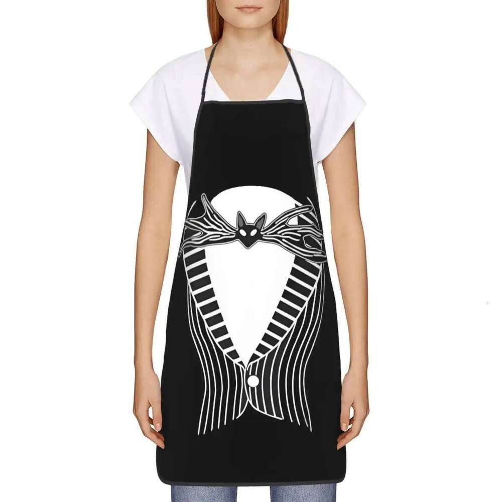 Nightmare Before Christmas Skull Funny Apron Jack Skellington Anime Adult Kitchen Chef Bib Tablier Cuisine Cooking Baking S260205