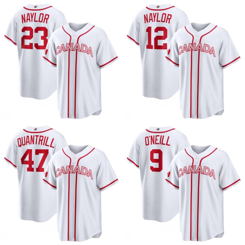 2026 Canada World Baseball Classic WBC Jersey Josh Naylor Bo Naylor Cal Quantrill Jared Young Otto Lopez Antoine Jean Denzel Clarke Owen Caissie Logan Allen Jersey 66