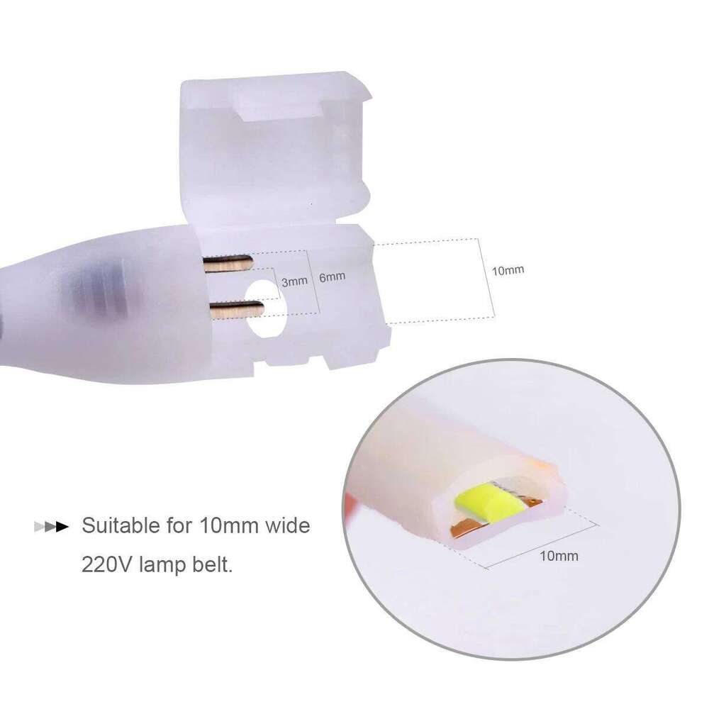 1M-5M 220V Strip Light Waterproof COB LED Tape US /EU Power Plug Flexible Ribbon Lamp For Bedroom Kitchen Outdoor Decor Z260206