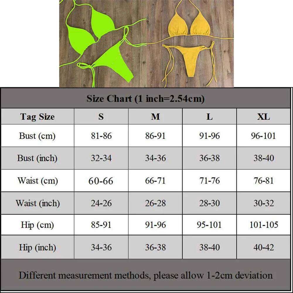 Sexy Women Thong Solid Color Bikini Set Side Halter Tie Swimsuit Ladies Split Strap Adjustable Brazilian Swimwear Soft Beachwear Z260206